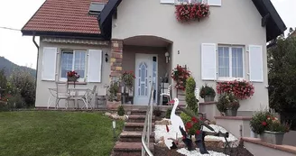 La maison  est située dans le vignoble