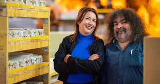 Cathy et Lahcène fondateurs de la savonnerie Argasol
